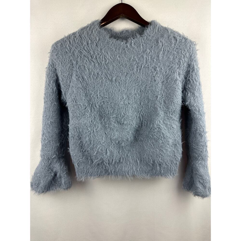 Women’s Divided Powder Blue Shag Sweater Size Sm